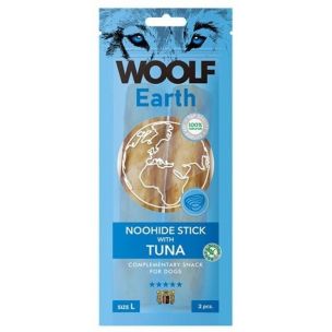 Pamlsok Woolf Dog Earth NOOHIDE L Sticks withTuna 85 g