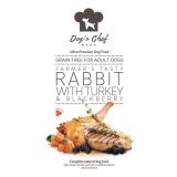 DOG’S CHEF Farmer’s Tasty Rabbit with Turkey & Blackberry 12 kg